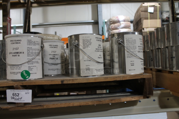 ALL ONE MONEY! PALLET LOT of Various Items Including Poly Flex Rust Part A and Pro Guard Gunnite Sealer. BUYER MUST REMOVE. - Image 3 of 3