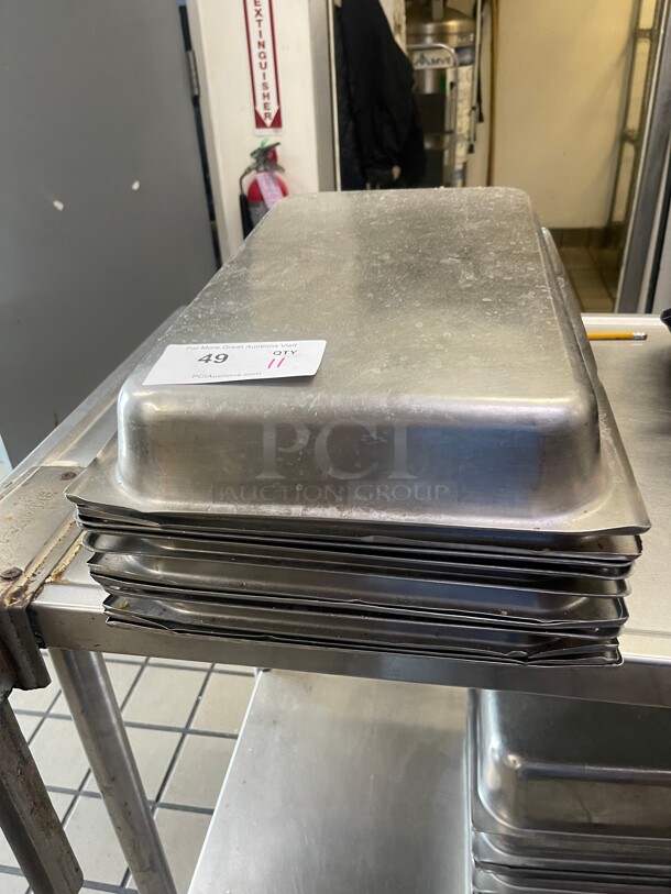 Commercial Deep Full Size Super Pan V Stainless Steel Steam Pan With 8.3 Quart Capacity NSF 12x21x3 - Image 1 of 7