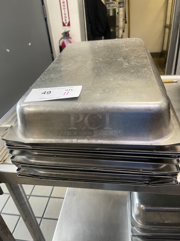 Commercial Deep Full Size Super Pan V Stainless Steel Steam Pan With 8.3 Quart Capacity NSF 12x21x3 - Image 2 of 7