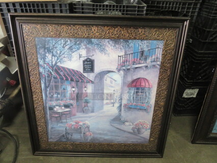 One 31X31 Framed/Matted  Picture.