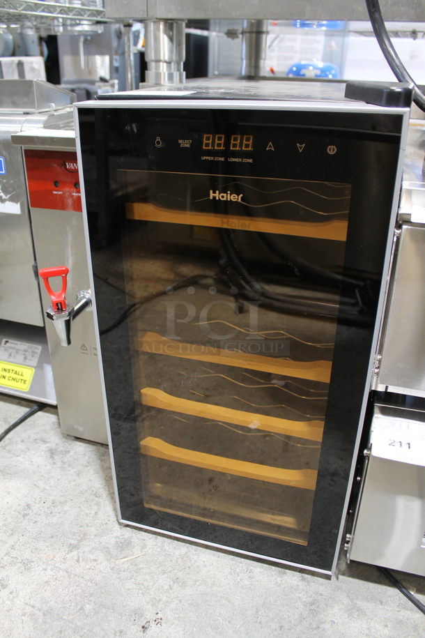 Haier HVTS18DTBB Metal Thermal Electric Wine Chiller Cooler Merchandiser. 115 Volts, 1 Phase. Tested and Powers On But Does Not Get Cold - Image 2 of 4