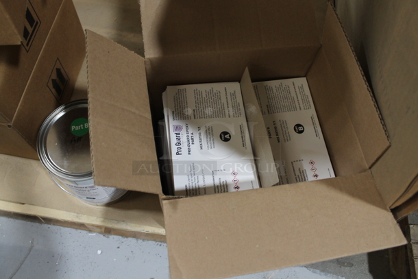 ALL ONE MONEY! TWO PALLET LOT of Various Items Including Pro Guard 6450 Clear Varnish and Epoxy Part B. BUYER MUST REMOVE. - Image 5 of 7