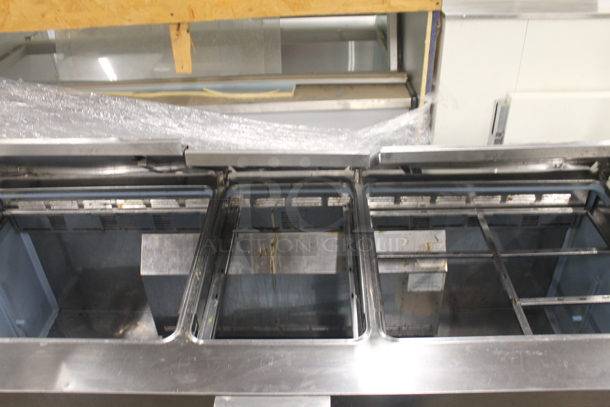 2013 Delfield 4472N-30M-M479 Stainless Steel Commercial Prep Table on Commercial Casters. 115 Volts, 1 Phase. Tested and Powers On But Does Not Get Cold - Image 4 of 8