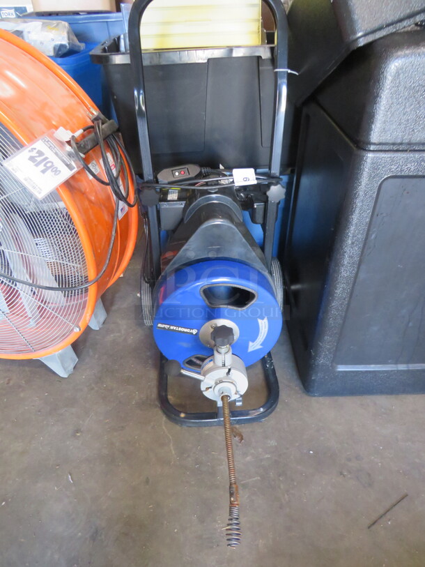 One Hydrostar Drain Monster, 50 Inch Drain Cleaner With Power Feed.