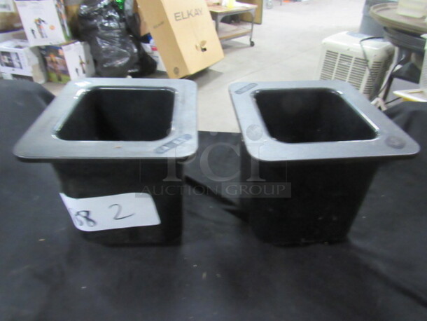 1/6 Size Cambro Refrigerated Cold Pan Containers. 2XBID
