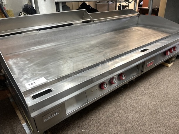 Lang 172T 72 inch  Electric Griddle w/ Thermostatic Controls - 1inch Steel Plate, 208v/3ph Tested and Working! - Image 3 of 12