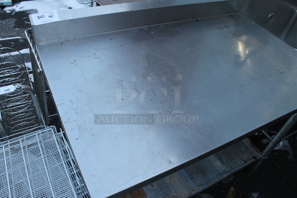 Stainless Steel Table w/ Back Splash and Under Shelf. - Image 2 of 4