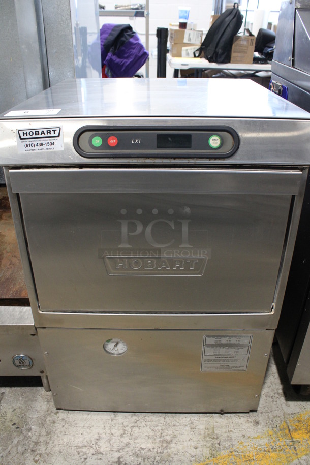 Hobart Model LXIGH Stainless Steel Commercial Undercounter Glass Washer. 120/208-240 Volts, 1 Phase. 24x25x34