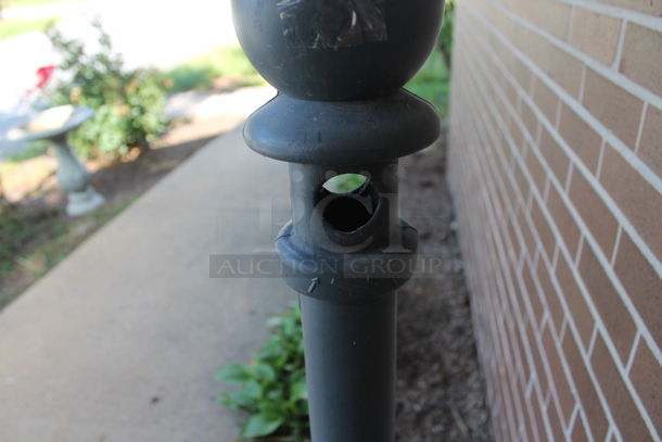 Safe Smoker Gray Floor Style Cigarette Butt Disposal Receptacle. (outside) - Image 5 of 5