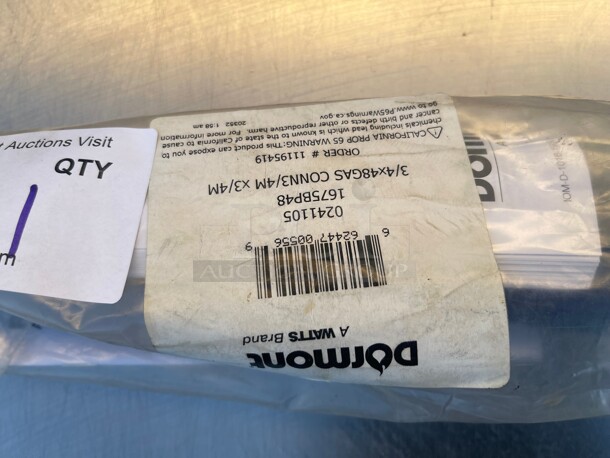 New! Dormont Commercial Heavy Duty Gas Hose 2/3x48 - Image 3 of 5