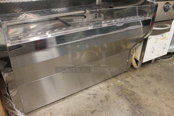 BRAND NEW SCRATCH AND DENT! CustomCool GC48R Metal Commercial Floor Style Open Grab N Go Merchandiser w/ Metal Shelves. 115 Volts, 1 Phase. Does Not Come w/ Remote Compressor. - Image 6 of 7