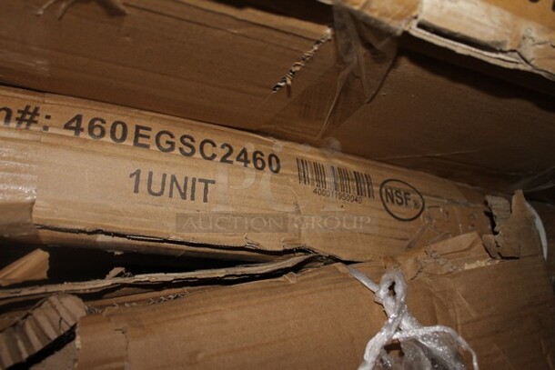 BRAND NEW SCRATCH AND DENT! Regency 460EGSC2460 NSF Green Wire Security Cage - 24" x 60" x 61" - Image 2 of 2