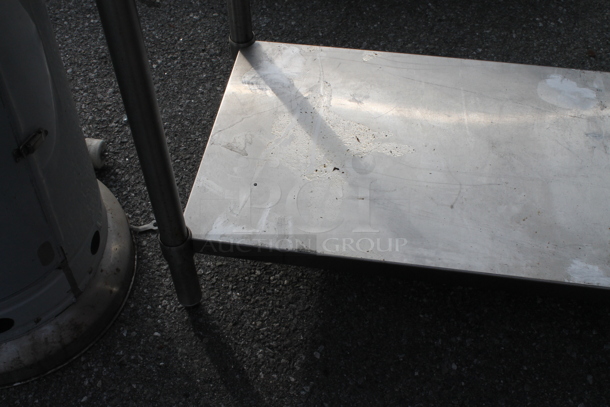 Stainless Steel Commercial Table w/ Back Splash and Under Shelf. - Image 2 of 2