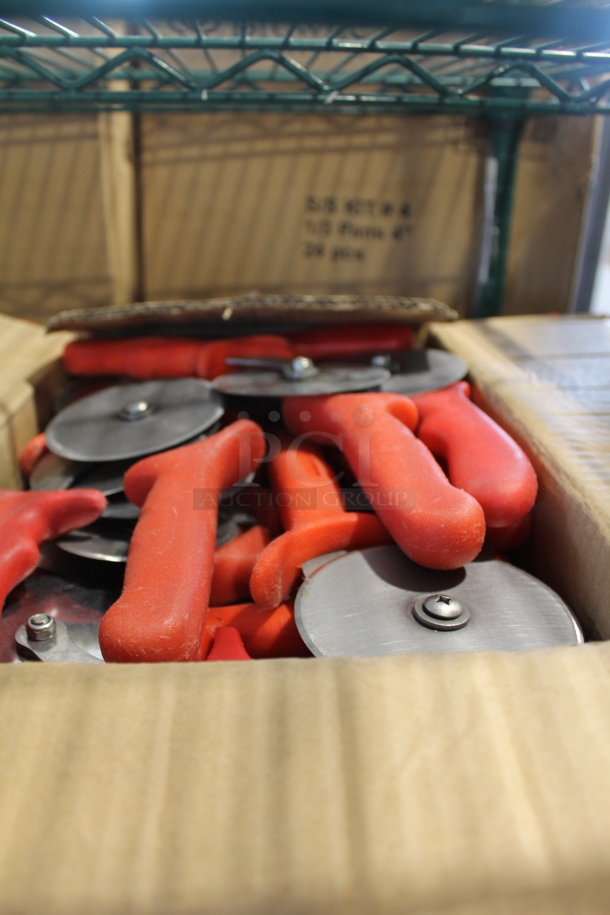 40 SHARPENED Stainless Steel Pizza Pie Cutters. 40 Times Your Bid! - Image 1 of 2