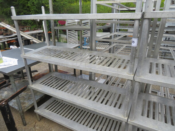 One Metal Shelving System With 4 Shelves. 48X17.5X60 - Image 1 of 1