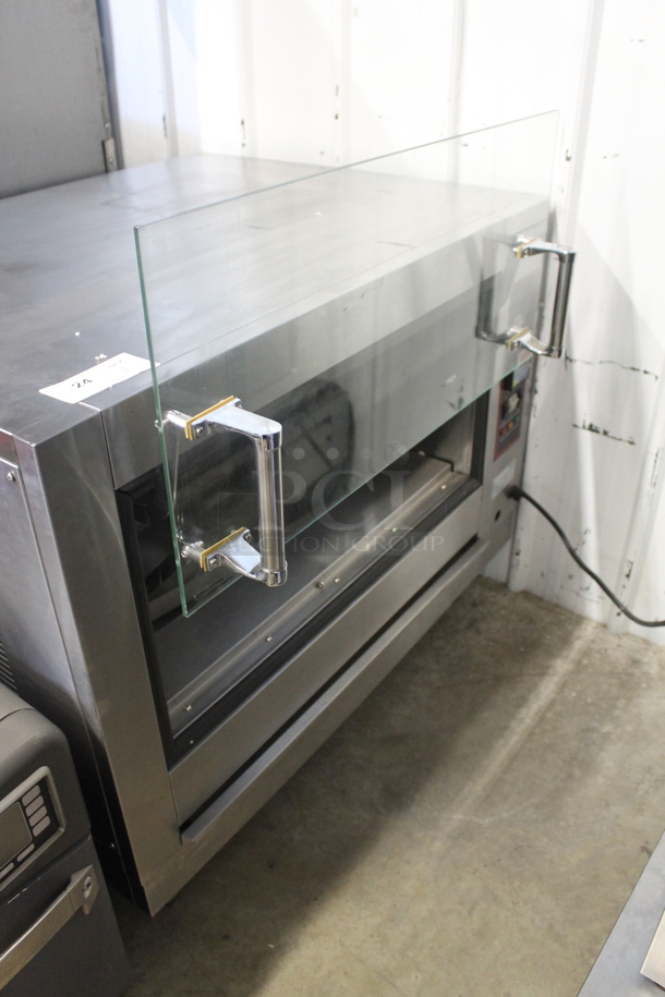 Southwood YSD-268G Stainless Steel Commercial Countertop Natural Gas Powered Rotisserie Oven.  - Image 3 of 5