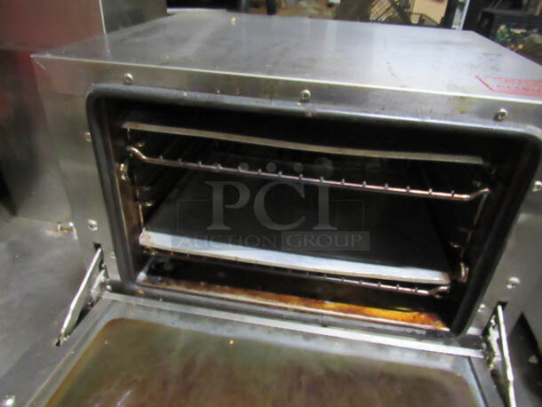 One SS Wisco Convection Oven With 2 Racks. #620. 120 Volt. 19X20X15 - Image 2 of 2
