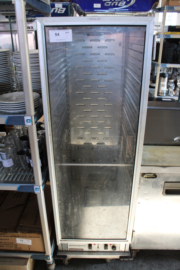 Toastmaster Metal Commercial Warming Holding Proofer Cabinet on Commercial Casters. 23x32x66. Tested and Working!