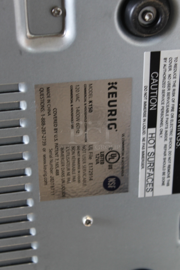 IN ORIGINAL BOX! Keurig K150 Countertop Single Cup Coffee Machine. 120 Volts, 1 Phase. - Image 9 of 9