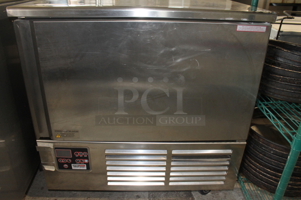 2011 Piper Products Servolift Eastern RCM054S Stainless Steel Commercial Floor Style Single Door Undercounter Blast Chiller w/ Probe on Commercial Casters. 208-240 Volts, 1 Phase. - Image 3 of 7