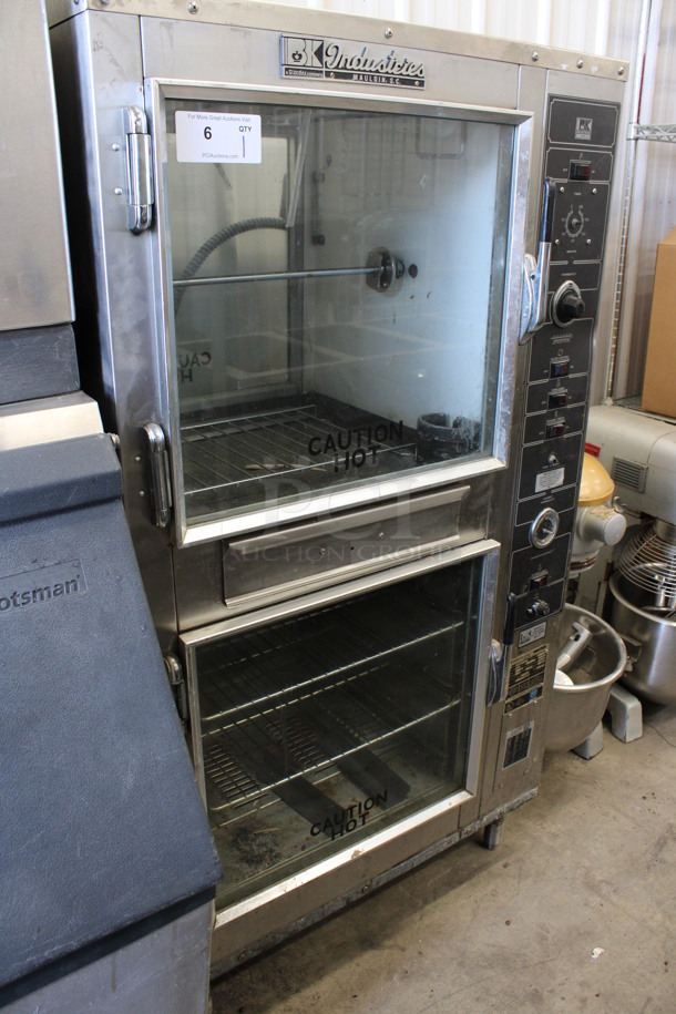 BK Industries Model LMW-3 Stainless Steel Commercial Electric Powered Barbecue King Rotisserie Oven and Warmer. 120/208 Volts, 3 Phase. 33x26x60 - Image 7 of 7