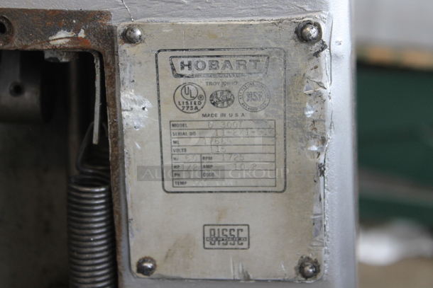 Hobart D 300T Metal Commercial Floor Style 30 Quart Planetary Dough Mixer w/ Attias Control Panel. 115 Volts, 1 Phase. Cannot Test Due To Cut Power Cord - Image 4 of 5