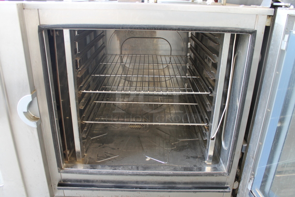 Cleveland OGS6.20 Stainless Steel Commercial Natural Gas Powered Convotherm Combi Convection Oven w/ View Through Door and Metal Oven Racks. 75,700 BTU. - Image 7 of 8