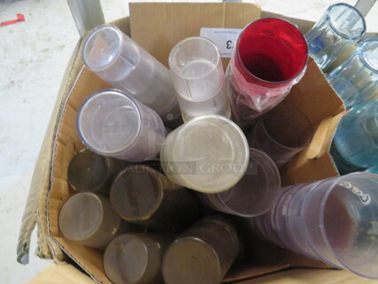 One Lot Of Assorted Poly Tumblers.