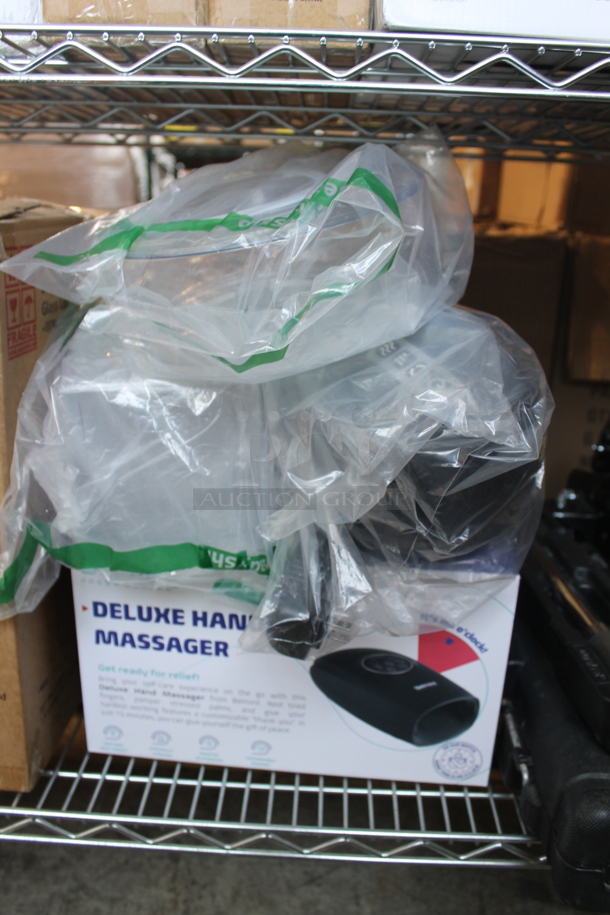 ALL ONE MONEY! Tier Lot of Various BRAND NEW SCRATCH AND DENT! Items Including Ice Maker, Jack, Deluxe Hand Massager and Le'Raze Drinking Glasses - Image 4 of 5