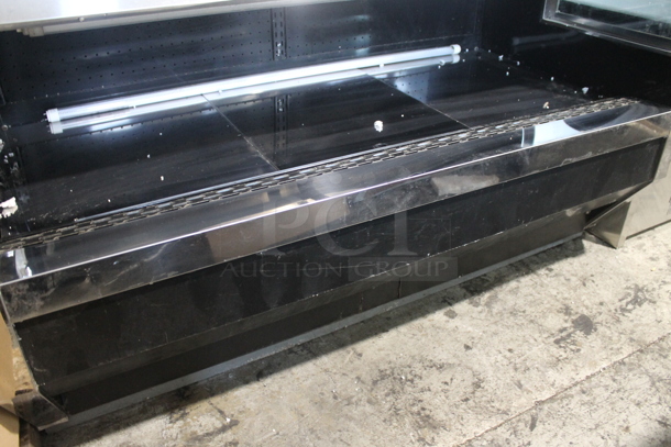BRAND NEW SCRATCH AND DENT! CustomCool GC60SC Stainless Steel Commercial Floor Style Open Grab N Go Merchandiser w/ Metal Shelves. 115 Volts, 1 Phase. Does Not Come w/ Remote Compressor. - Image 6 of 11