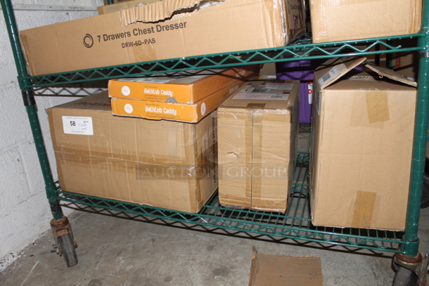 ALL ONE MONEY! Tier Lot of Various BRAND NEW SCRATCH AND DENT! Items Including 2 Bathtub Caddy, AllRest Foot Massager - Image 1 of 4