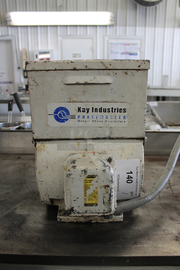 Kay Industries Metal Commercial Rotary Phase Converter. - Image 3 of 6
