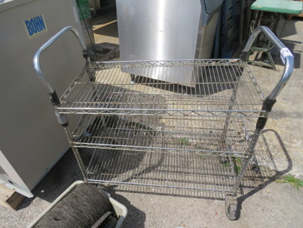 One 3 Shelf Metro Cart On Casters. 38X18X39.5