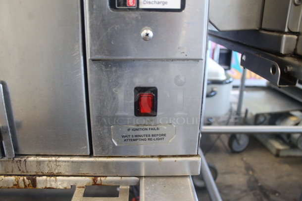 Duke Stainless Steel Commercial Natural Gas Powered Charbroiled Burger Grill on Metal Legs. - Image 6 of 10