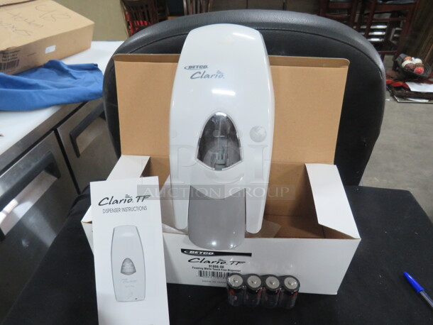 One NEW Betco Clario TF Hands Free Automatic Foaming Soap Dispenser. 