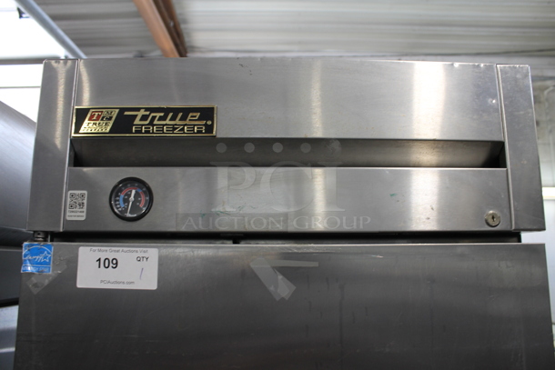 2013 True T-23F ENERGY STAR Stainless Steel Single Door Reach In Freezer w/ Poly Coated Racks on Commercial Casters. 115 Volts, 1 Phase. Tested and Working! - Image 2 of 5