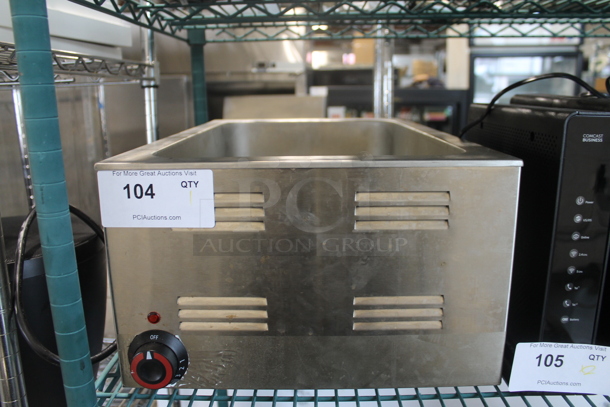 Stainless Steel Commercial Countertop Food Warmer. 120 Volts, 1 Phase. Tested and Working! - Image 1 of 4