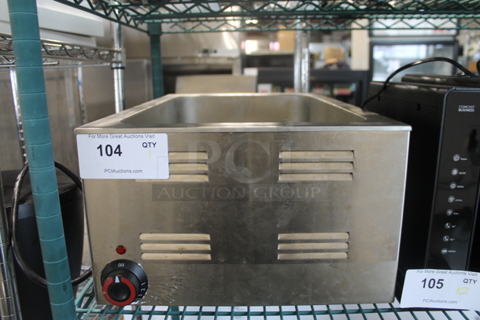 Stainless Steel Commercial Countertop Food Warmer. 120 Volts, 1 Phase. Tested and Working!