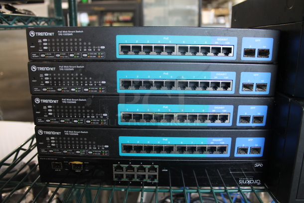 5 Units; 4 TrendNet TPE-102QWS Web Smart Switch and 1 Arakins. 5 Times Your Bid! - Image 2 of 5