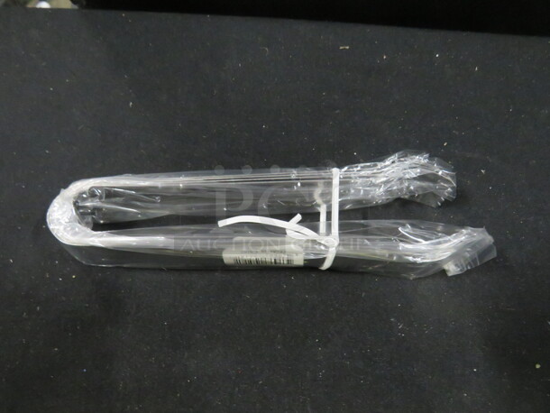 NEW 6 Inch POM Stainless Steel Tongs. #TP6. 12XBID