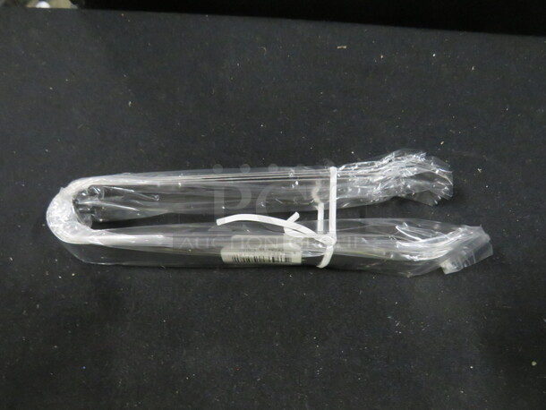 NEW 6 Inch POM Stainless Steel Tongs. #TP6. 12XBID - Image 1 of 1