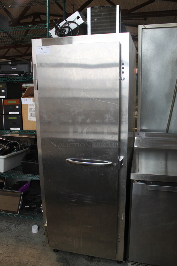 2018 Continental 1F Stainless Steel Commercial Single Door Reach In Freezer. 115 Volts, 1 Phase. Tested and Working! - Image 1 of 3