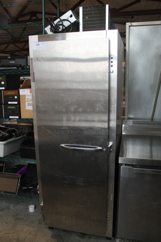 2018 Continental 1F Stainless Steel Commercial Single Door Reach In Freezer. 115 Volts, 1 Phase. Tested and Working!
