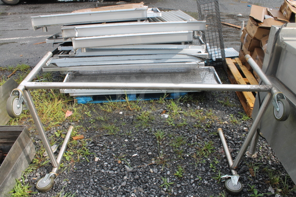 Metal Frame for Table w/ Commercial Casters. - Image 1 of 1