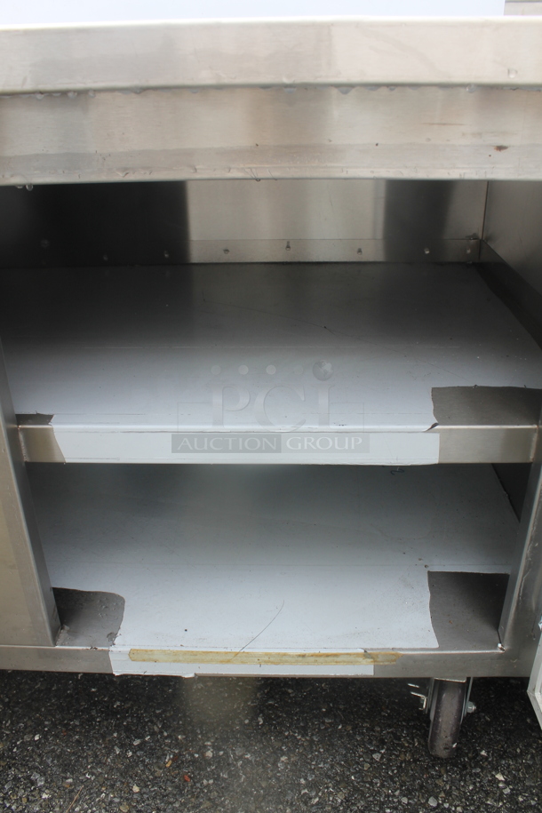 BRAND NEW SCRATCH AND DENT! CustomCool Stainless Steel Commercial Soda Station w/ 3 Doors on Commercial Casters. Does Not Come w/ Remote Compressor. - Image 7 of 8