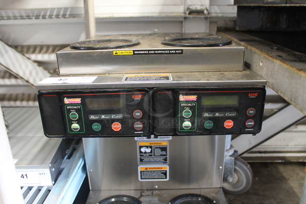 2015 Bunn AXIOM 2/2 TWIN Stainless Steel Commercial Countertop 4 Burner Coffee Machine. 120/208-240 Volts, 1 Phase. - Image 3 of 5