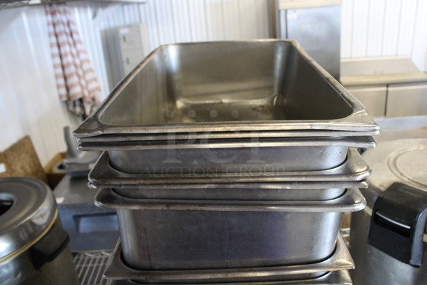 14 Stainless Steel Full Size Drop In Bins. 1/1x6. 14 Times Your Bid!