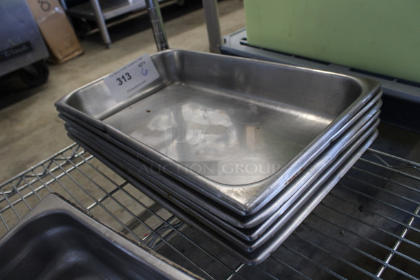 6 Stainless Steel Drop In Bins. 10x16.5x2.5. 6 Times Your Bid! - Image 2 of 3