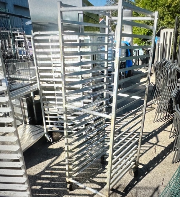 One Aluminum Speed Rack On Casters. 20.5X26X63 - Image 1 of 1