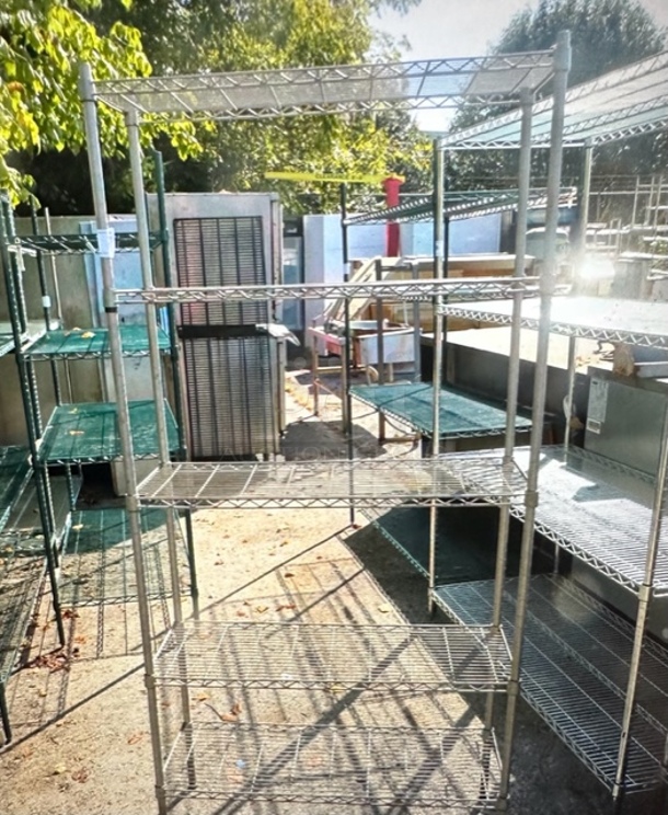 One Metro Shelf  With 5 Shelves. 36X14X74 - Image 1 of 1